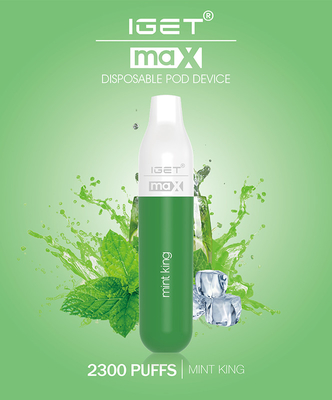 Baccelli autentici della batteria 8ml del dispositivo 1100mAh di IGET MAX Vape Pen Electronic Cigarettes