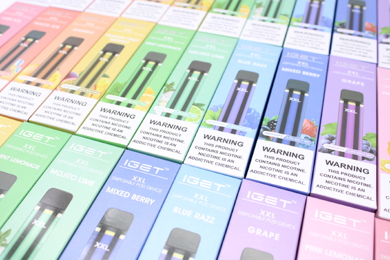 IGET originale XXL 1800 soffia corredo elettronico dei dispositivi del baccello delle sigarette della batteria eliminabile 950mAh