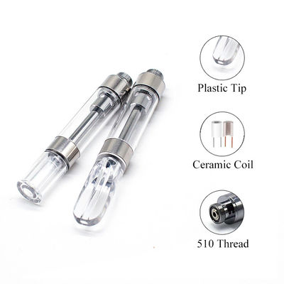 Bobina ceramica di punta 510 dell'OEM della cartuccia di plastica del filo 0.92ml CBD Vape