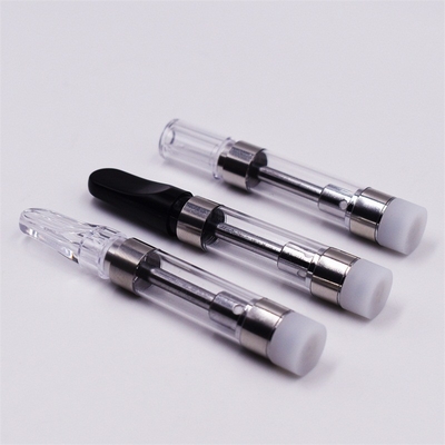 Cartuccia di riscaldamento di vendita calda del vape di punta 1ml del carro armato di vetro 510 del filo del cbd della bobina ceramica di plastica dell'olio