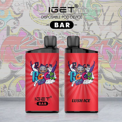 Sigaretta eliminabile di sapori e del succo di Vape Pen Device 13 dei soffi originali di Iget Antivari 3500 in azione