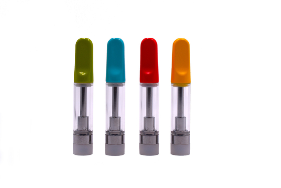 Cartuccia di plastica di punta 1ml della stampa CBD THC D8 dell'olio del giro piano su ordinazione del vaporizzatore
