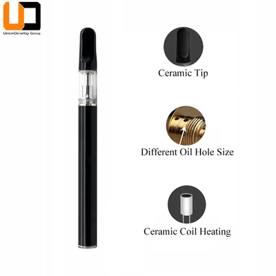 Penna vuota eliminabile ceramica di Vape del carro armato di vetro della bobina D5 CBD 0.5ml 1.0ml di alta qualità