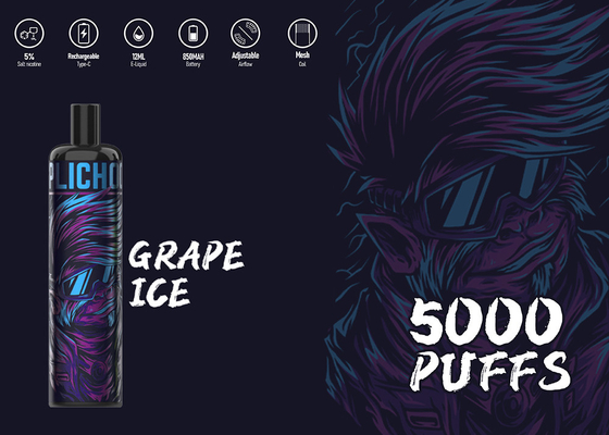 Vapes operati massimi di gusto del nicotina dei soffi 5% del vaporizzatore di energia all'ingrosso di Epod 5000