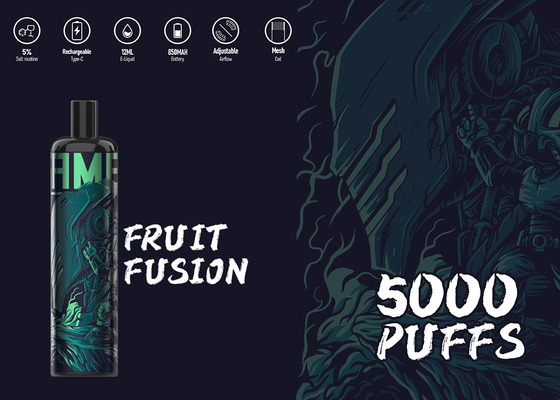 L'energia 5000 di Epood del nicotina di E-cigs 5% soffia penna di Vape