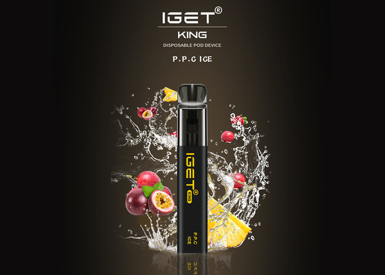 Re 2600 soffi di Iget compreso il nicotina Vape eliminabile di 5% rinchiude 9 sapori