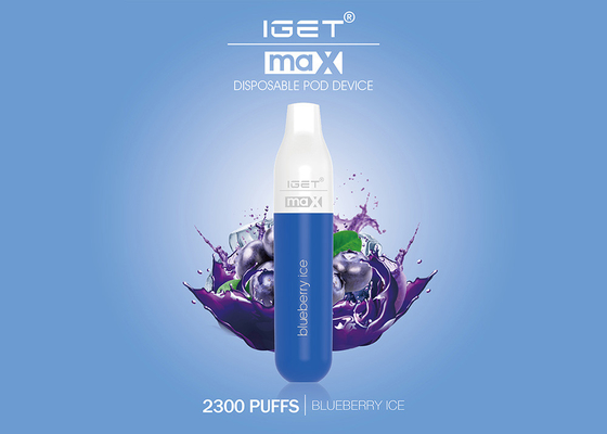 Nicotina massimo di sapori 8ML 5% dei soffi 16 di Iget di originale di prezzo all'ingrosso 100% della sigaretta di E 2300