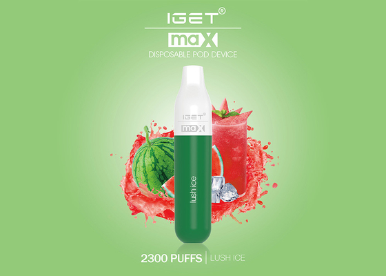 Nicotina massimo di sapori 8ML 5% dei soffi 16 di Iget di originale di prezzo all'ingrosso 100% della sigaretta di E 2300