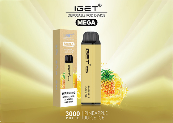 I vapes MEGA eliminabili di IGET 3000 soffi fruttificano e-sigaretta di sapori un vaporizzatore da 10 ml