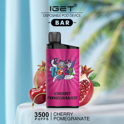 L'originale 100% IGET ANTIVARI 3500 SOFFIA penna eliminabile del vape del nicotina di 5%