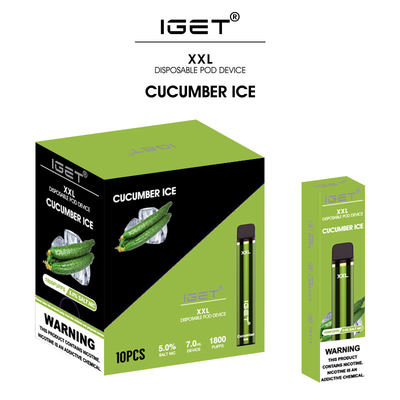 35 generi condiscono la scatola differente che imballa la penna eliminabile del vape del sale del nicotina di IGET XXL 5%