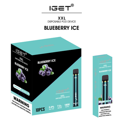 35 generi condiscono la scatola differente che imballa la penna eliminabile del vape del sale del nicotina di IGET XXL 5%