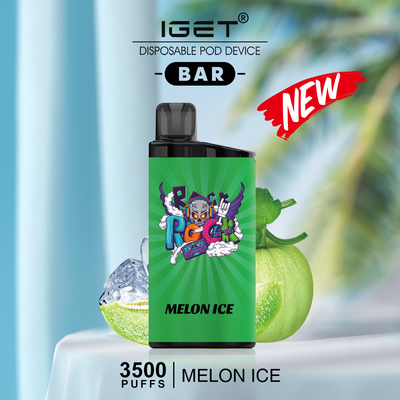Della fabbrica sigaretta elettronica di Iget direttamente della barra 3500 del nicotina all'ingrosso dei soffi 12ml 5%