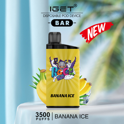 Della fabbrica sigaretta elettronica di Iget direttamente della barra 3500 del nicotina all'ingrosso dei soffi 12ml 5%