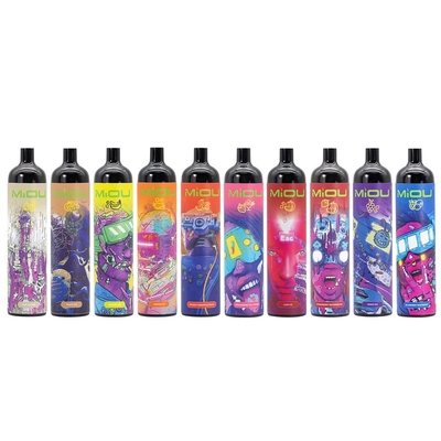 Il baccello eliminabile originale 9000 del dispositivo di Miou soffia 750 sapori di mAh 20ml 10 ricaricabili