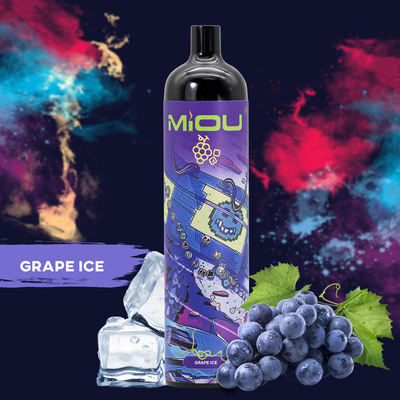 In azione Miou 9000 soffia grande dispositivo eliminabile extra del baccello del succo del sale del nicotina del vape 5%