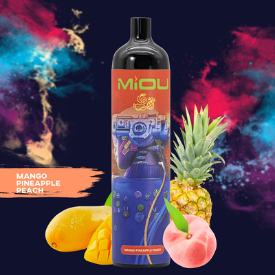 In azione Miou 9000 soffia grande dispositivo eliminabile extra del baccello del succo del sale del nicotina del vape 5%