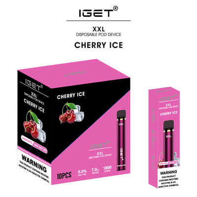 Penna eliminabile del vape del iget più caldi di AUS dei soffi del xxl 1800 con gli ultimi 35 sapori in azione