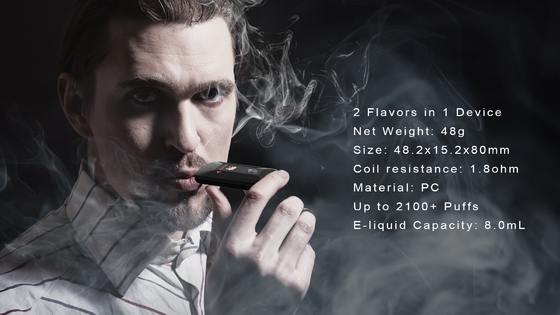 I sapori doppi in un dispositivo Vape eliminabile 2100 soffia IGET DOPPIO con la batteria 1000mah