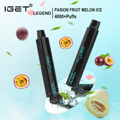 Penna eliminabile del vape del sale 12ml del nicotina del soffio 5% di leggenda 4000 di IGET con un sapore di 13 generi