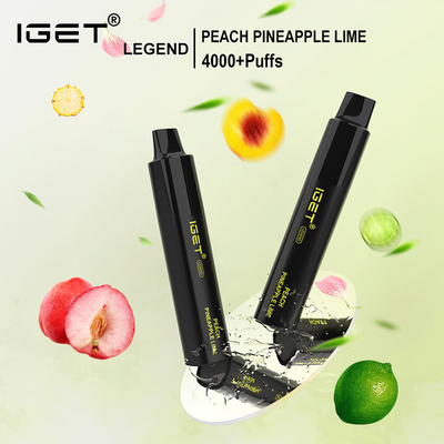 5% 4000 soffi 1350 penna eliminabile del vape di leggenda differente di colore IGET di mah
