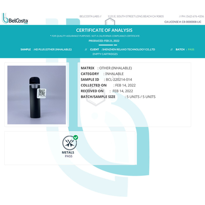 2022 misura eliminabile di vendita calda di acciaio inossidabile del baccello 316 del vape di CBD per olio spesso/sottile