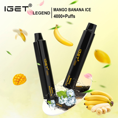 penna eliminabile del vape del baccello di leggenda dei soffi IGET del sale 4000 del nicotina di 5%
