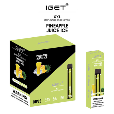 I sapori popolari 7ml Iget eliminabile Vape 1800 della frutta soffia penna della sigaretta di Iget Xxl E